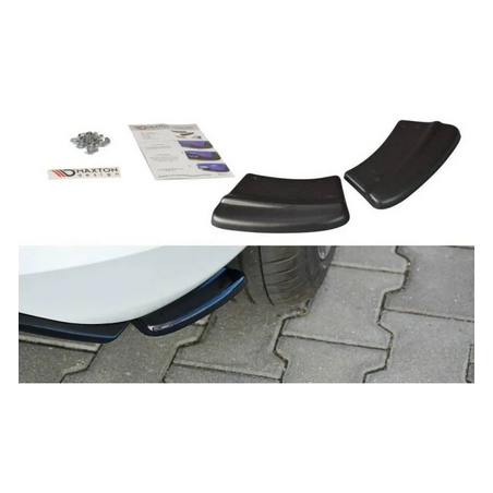 Lames De Pare-Chocs Arrière Latérales V.1 Maxton Ford Fiesta Mk8 ST-Line Noir Brillant