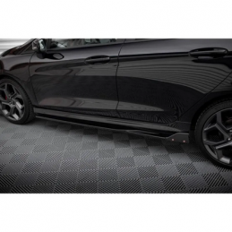 Rajouts Des Bas De Caisse V.2 Ford Fiesta ST / ST-Line Noir Brillant