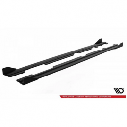 Sports Durabilité Rajouts Des Bas De Caisse + Flaps Ford Fiesta Mk8 ST / ST-Line Noir + Rabats Brillant