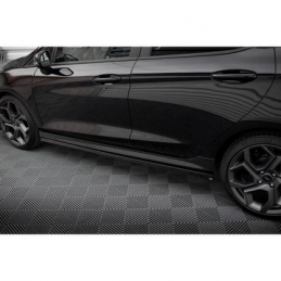 Rajouts Des Bas De Caisse V.2 Ford Fiesta Mk8 ST / ST-Line Noir Brillant