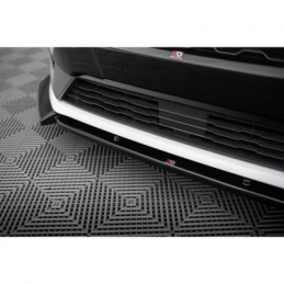 Lame Du Pare-Chocs Avant V.7 Ford Fiesta Mk8 ST / ST-Line Noir Brillant