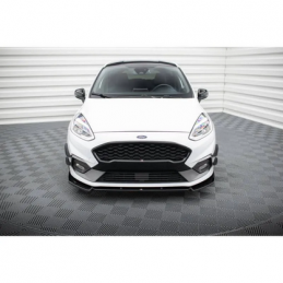 Lame Du Pare-Chocs Avant V.7 Ford Fiesta Mk8 ST / ST-Line Noir Brillant
