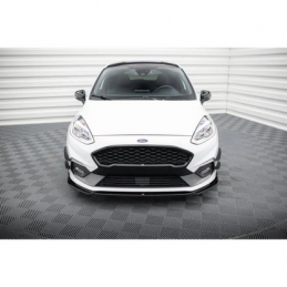 Lame Du Pare-Chocs Avant V.4 Ford Fiesta Mk8 ST / ST-Line Noir Brillant Lame Du Pare-Chocs Avant V.4 Ford Fiesta Mk8 ST / ST-Line Noir Brillant