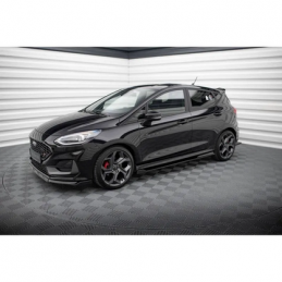 Rajouts Des Bas De Caisse V.3 Ford Fiesta Mk8 ST / ST-Line Noir Brillant