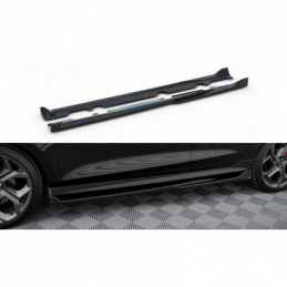 Rajouts Des Bas De Caisse V.4 Ford Fiesta Mk8 ST / ST-Line Noir Brillant
