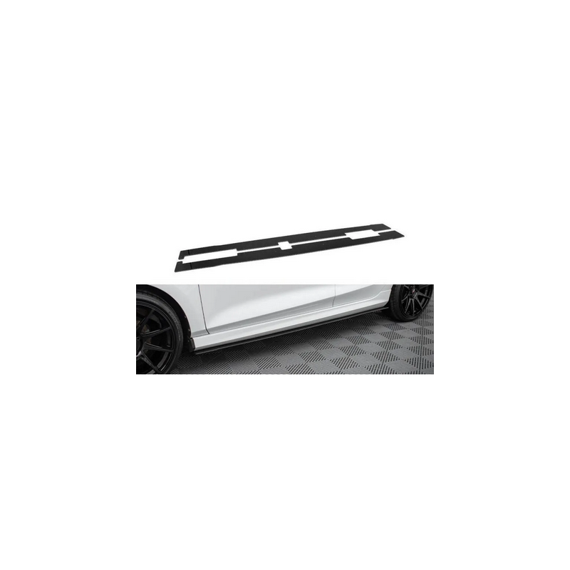 Rajouts Des Bas De Caisse V.2 Ford Fiesta Mk8 ST / ST-Line Noir Brillant