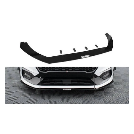 Lame Du Pare-Chocs Avant V.2 Ford Fiesta Mk8 ST / ST-Line Noir Brillant