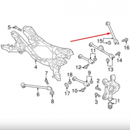 Bras de suspension supérieurs arrière réglables pour Mazda MX-5 ND