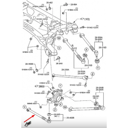 Bras de suspension arrière inférieurs réglables pour MX-5 NC