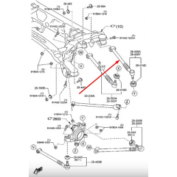 Bras de suspension supérieurs arrière réglables pour MX-5 NC