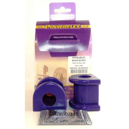 Silentbloc de barre antiroulis avant 21 mm Réf 2 Powerflex  pour Mazda MX-5 Mk3 NC (2005-2015)