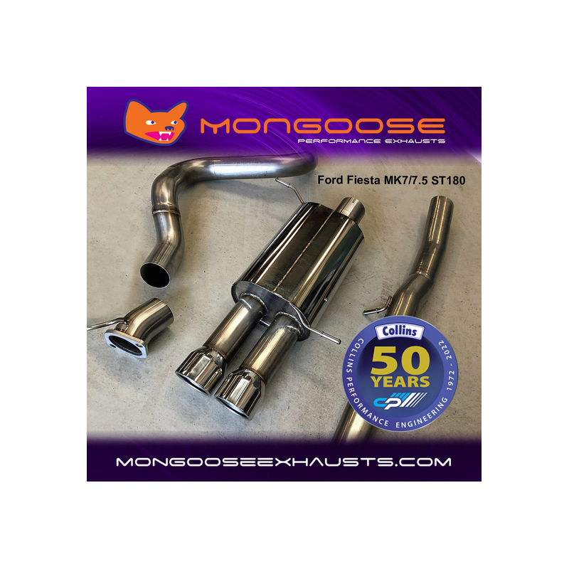 Échappement Mongoose Cat Back pour Ford Fiesta mk7/ 7.5 ST180