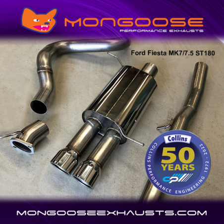 Échappement Mongoose Cat Back pour Ford Fiesta mk7/ 7.5 ST180