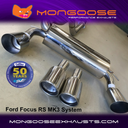 Échappement Mongoose Cat Back pour Ford Focus mk3 RS