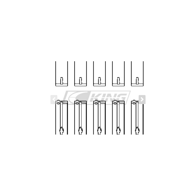 Coussinet de palier principal 0.26 King MAZDA B6, B6-T, ZM, B3, B5