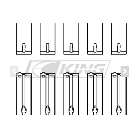 Coussinet de palier principal STDX King MAZDA B6, B6-T, ZM, B3, B5