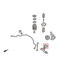 Silent bloc bras avant inferieur arriére Ford Mondeo ST