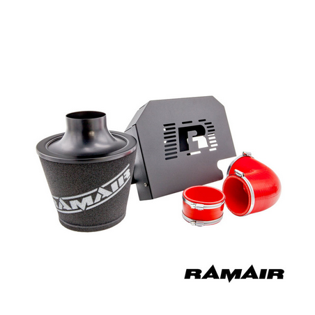 Kit d'admission plissé haute performance Focus ST MK2 avec support ECU – Tuyaux rouge