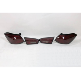 Feux Arrières Ford Focus MK4 2018 Led Rouge Fumé Led clignotant séquentiel