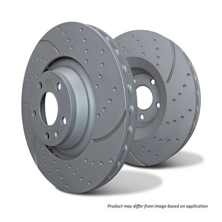 Disques frein Avant Pointé & Rainuré GD1676 - EBC GD