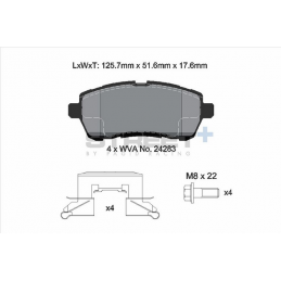 Plaquettes de frein Pagid Street+ Avant T8187SP2001
