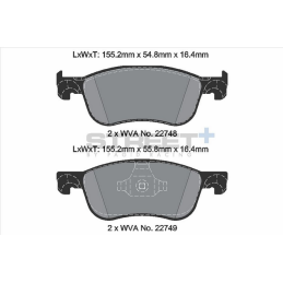Plaquettes de frein Pagid Street+  Avant T8234SP2001