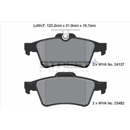 Plaquettes de frein Arrière Pagid Street+ T8057SP2001