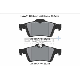 Plaquettes de frein  Arrière Pagid Street+ T8199SP2001 -