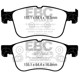 Plaquettes de Frein Avant EBC Yellowstuff DP42372R