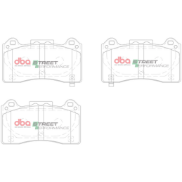 Plaquettes de Frein Avant DBA Street Performance DB15025SP