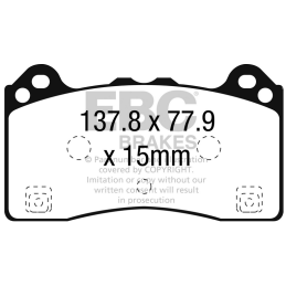 Plaquettes de Frein Avant EBC Yellowstuff DP42274R