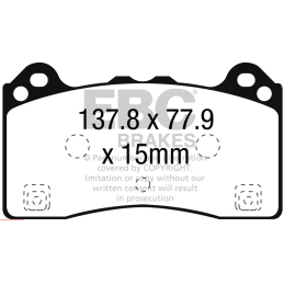 Plaquettes de Frein Avant EBC Bluestuff NDX DP52274NDX