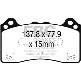 Plaquettes de Frein Avant EBC Orangestuff DP92274