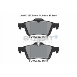 Plaquettes de frein Arrière Pagid Street+ T8199SP2001 -