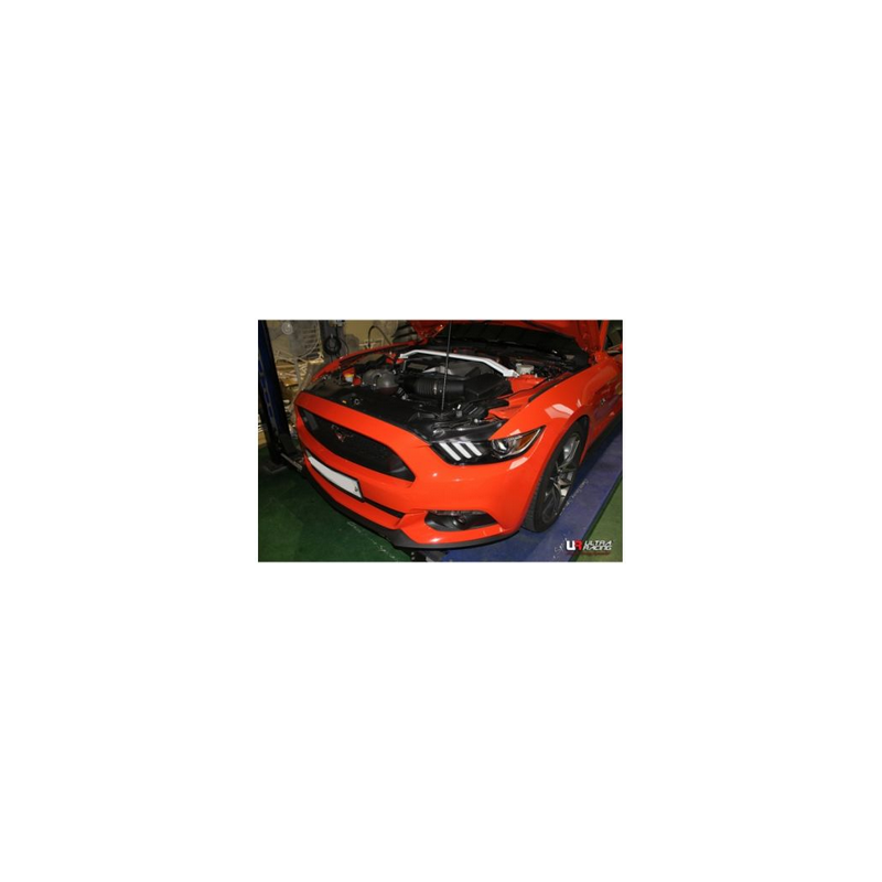 Barre anti-rapprochement supérieure avant Ultra Racing 2 points Ford Mustang 2015+.
