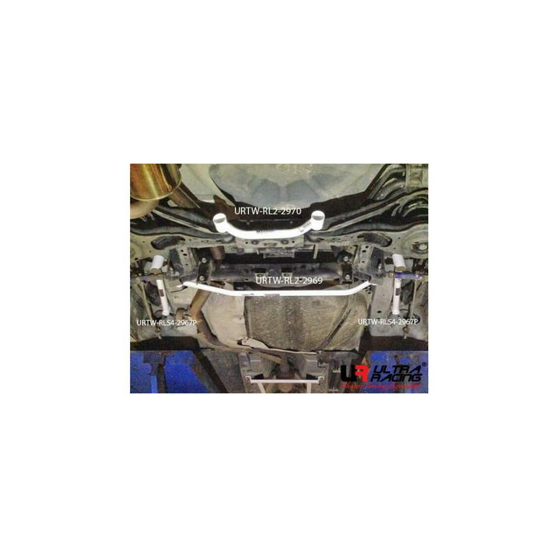 Barre anti-rapprochement arrière inférieure 2 points Ultra Racing  Mazda 5 2.0 (2010-2018) 2 roues motrices.