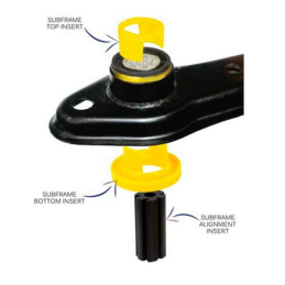 Inserts de silentblocs arrière berceau arrière Powerflex Volvo V70 (2008-2015)