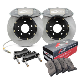 Kit gros freins StopTech Competition Race par APP - Avant - 282x25 mm rainuré droit - ST-43R anodisé gris