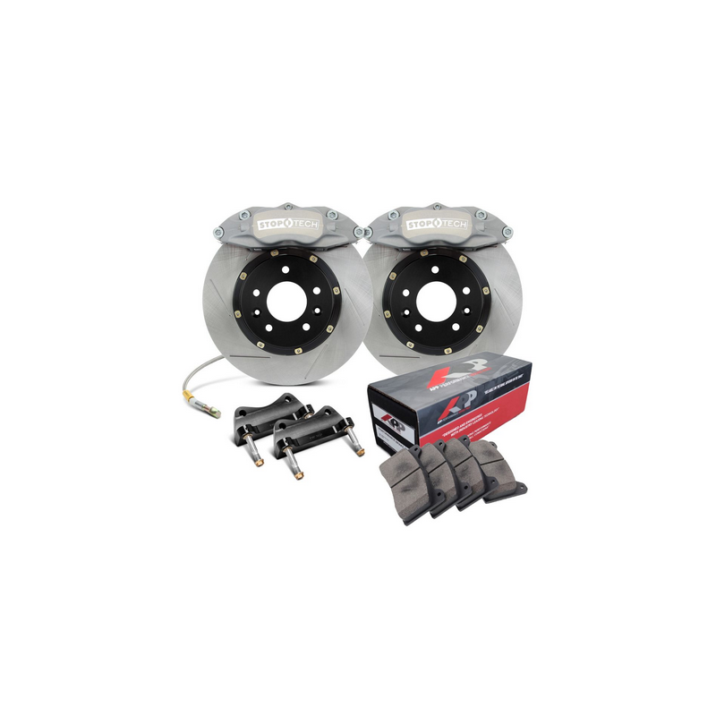 Kit gros freins StopTech Competition Race par APP - Avant - 282x25 mm rainuré droit - ST-43R anodisé gris