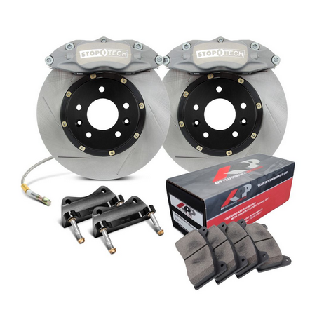Kit gros freins StopTech Competition Race par APP - Avant - 282x25 mm rainuré droit - ST-43R anodisé gris