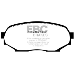Plaquettes de Frein Avant EBC Redstuff