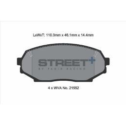Plaquettes de frein avant Pagid Street+