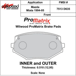 Plaquettes de Frein Wilwood ProMatrix