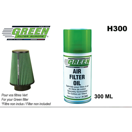 Huile d’imprégnation spéciale pour filtre à air en fibre de coton ref H300
