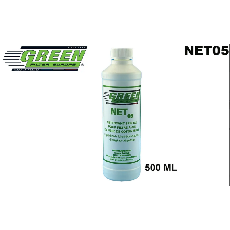 Nettoyant spécial pour les filtres à air en fibre de coton huilé 0,5 L ref NET05