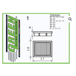 Kit d’admission direct MAZDA MX5 1,6L (115 cv) années 90-94