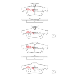 Plaquettes de Frein Arrière DBA Racing Performance