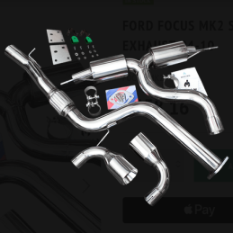 Ligne d'échappement après catalyseur (catback) 3 pouces Ford Focus Mk2 ST225 (C307) 2.5 (2004-2010)