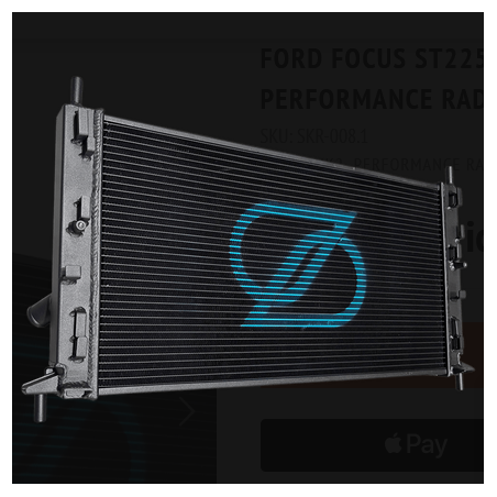 Radiateur haute performance (faisceau de 40 mm) Ford Focus RS/ST225 Mk2/C307 2.5T (02/2009-2011)
