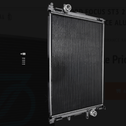 Radiateur haute performance en aluminium Ford Focus ST3 250 Mk3/C346 2.0T (faisceau de 40 mm) 2012-2018